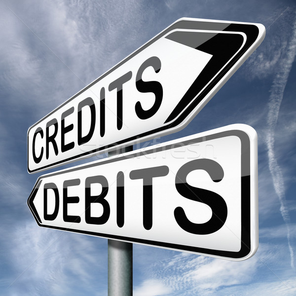 debits or credits Stock photo © kikkerdirk