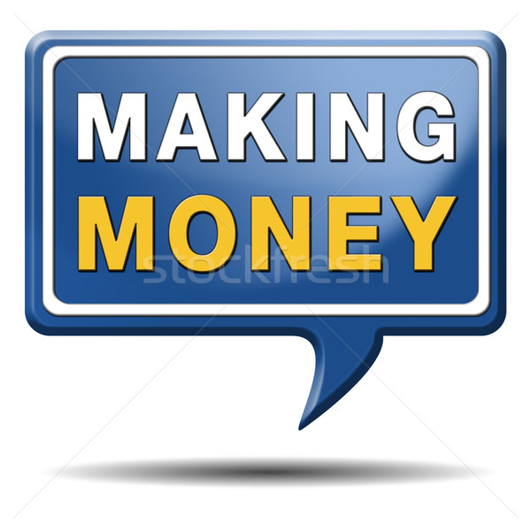 Pénzkeresés gyártmány pénz pénz készít üzlet Stock fotó © kikkerdirk