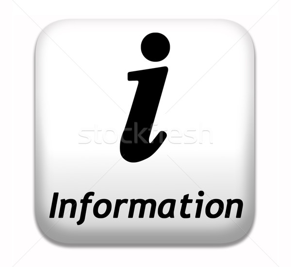 Információ gomb információ jel szalag címke keresés Stock fotó © kikkerdirk