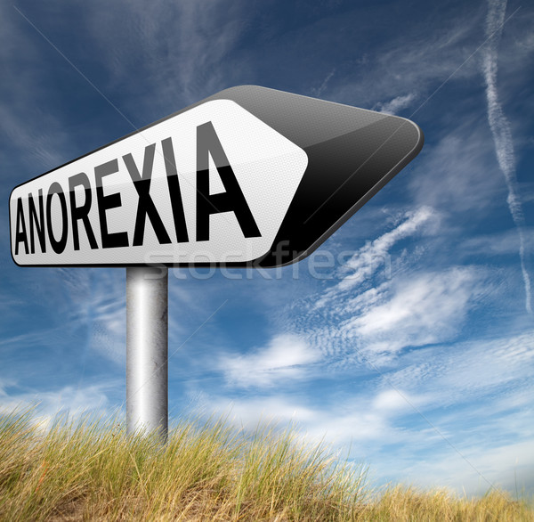 Anorexia eten wanorde gewicht het voorkomen behandeling Stockfoto © kikkerdirk