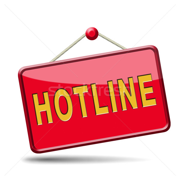 Zdjęcia stock: Hotline · ikona · call · center · podpisania · online