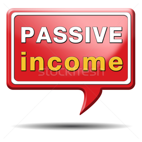 Passive Einkommen Geld online mehr Arbeit Stock foto © kikkerdirk