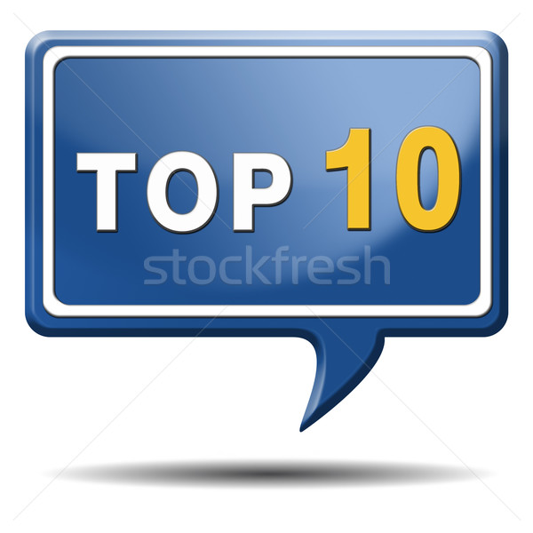 top 10 icon Stock photo © kikkerdirk