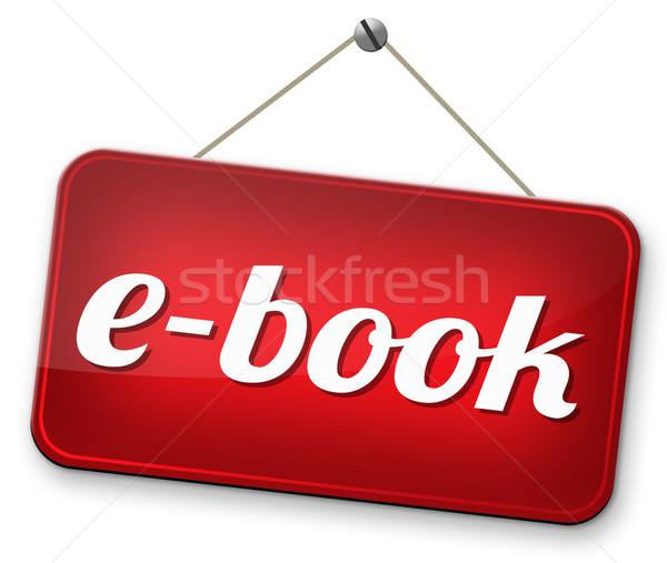 Ebook digital leitura ler on-line Foto stock © kikkerdirk