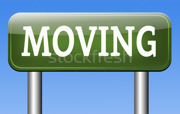 miving sign Stock photo © kikkerdirk