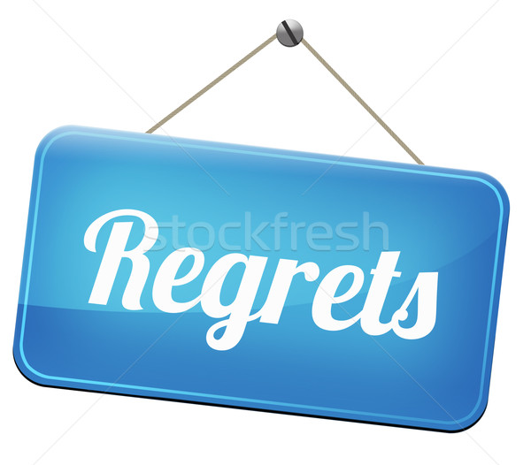 regrets sign Stock photo © kikkerdirk