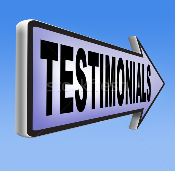 testimonials Stock photo © kikkerdirk