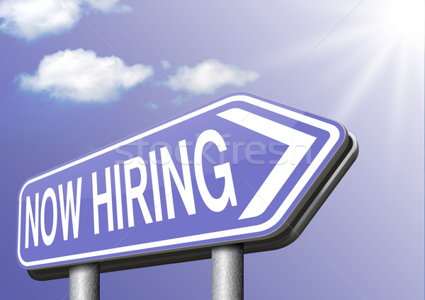 now hiring Stock photo © kikkerdirk