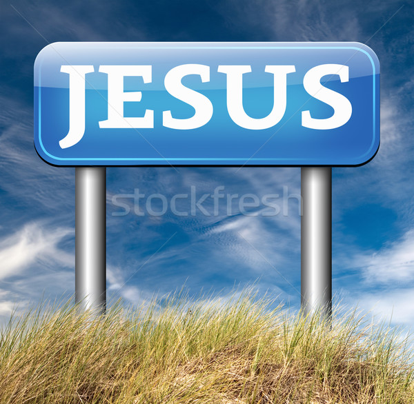 Иисус Христа ведущий способом веры спаситель Сток-фото © kikkerdirk