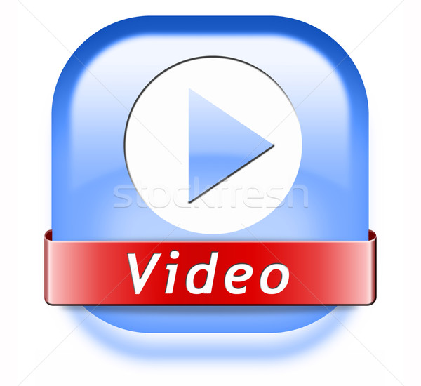 play video button Stock photo © kikkerdirk