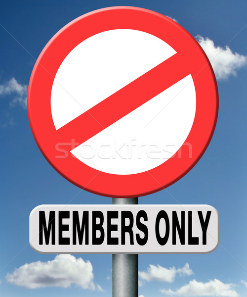 members only Stock photo © kikkerdirk