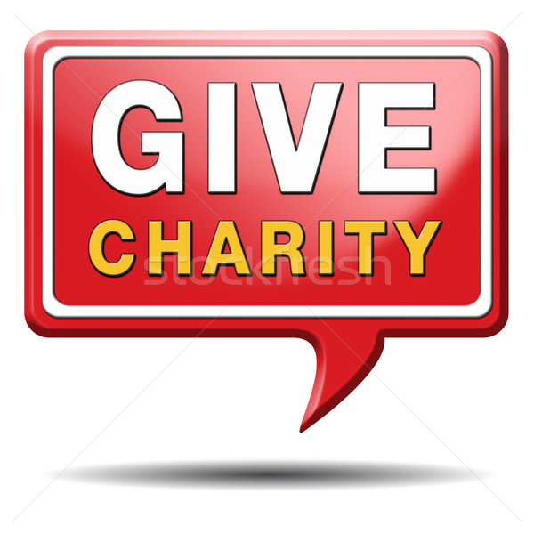 Dać dobroczynność przycisk darować ceny pomoc Zdjęcia stock © kikkerdirk