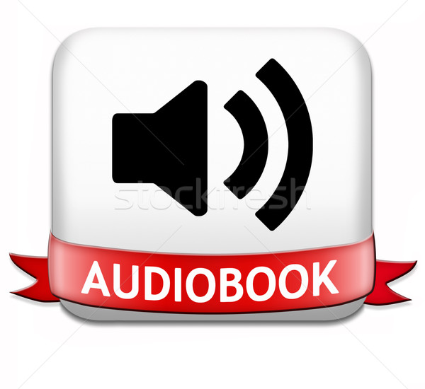 Stock photo: audiobook button