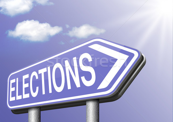 Seçimler yeni hükümet başkan ücretsiz seçim Stok fotoğraf © kikkerdirk