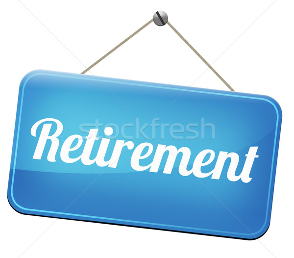 Nyugdíj előre nyugdíjba megy nyugdíj alap terv Stock fotó © kikkerdirk
