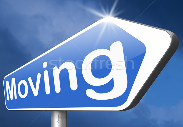 miving sign Stock photo © kikkerdirk
