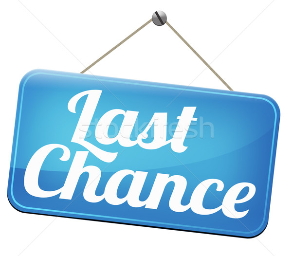 Stock photo: last chance