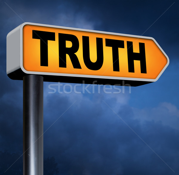 Trovare verità onesto lungo modo Foto d'archivio © kikkerdirk