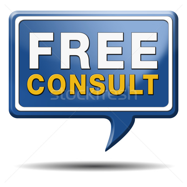 Stock photo: free consult icon