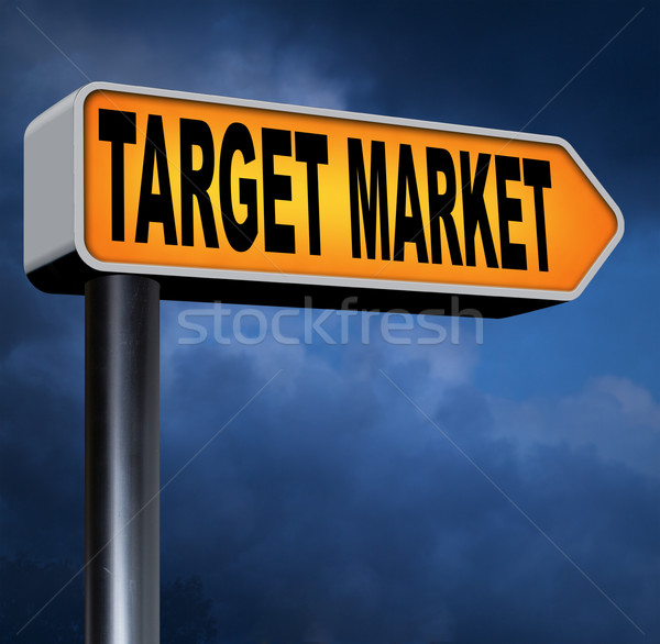 Foto stock: Objetivo · mercado · negocios · nicho