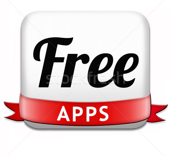 Kostenlos Apps gratis download Anwendung Symbol Stock foto © kikkerdirk