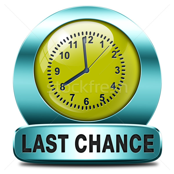 last chance Stock photo © kikkerdirk