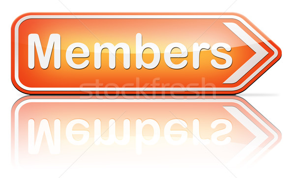 Zugreifen Mitgliedschaft jetzt eingeschränkt Zeichen Text Stock foto © kikkerdirk