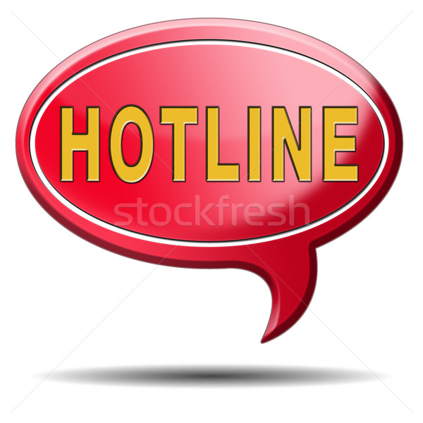 hotline icon Stock photo © kikkerdirk