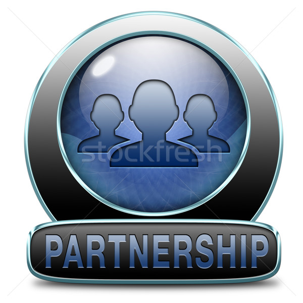 Együttműködés partnerek bűnözés üzleti partner megbeszélés barátok Stock fotó © kikkerdirk