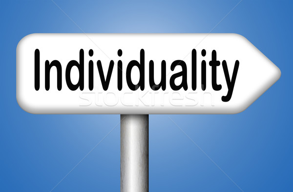 Individualiteit verschillend menigte uniek persoonlijkheid Stockfoto © kikkerdirk