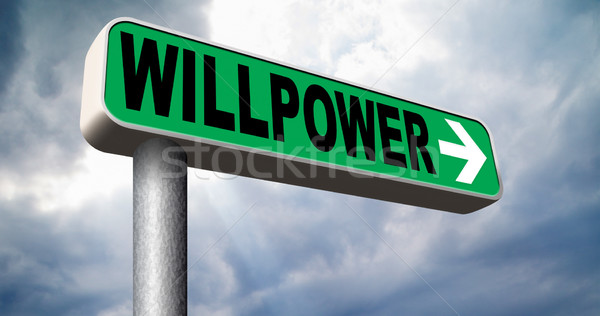 Stock photo: will power