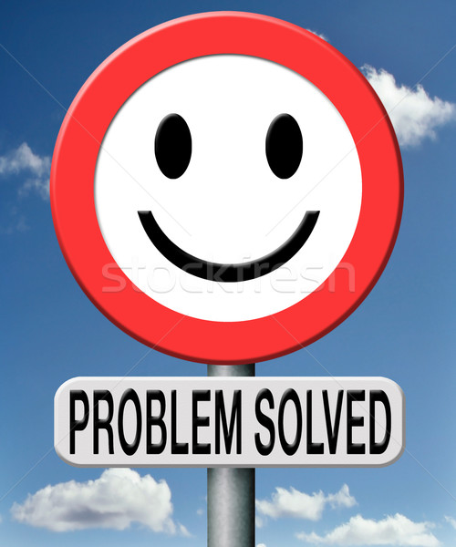 Problème recherche trouver solution tous souriant Photo stock © kikkerdirk