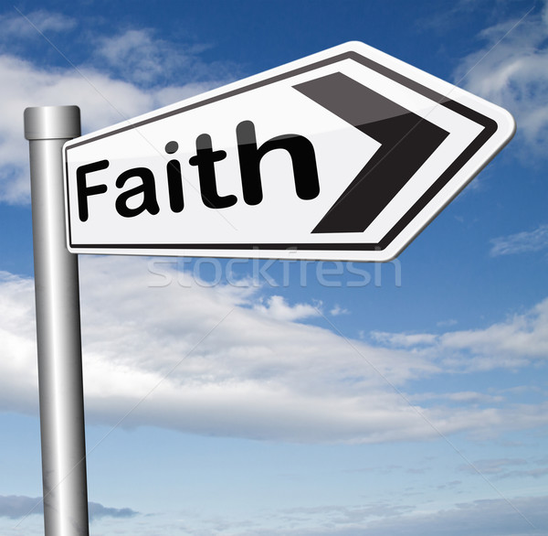 Hit bizalom imádkozik Jézus Isten szent Stock fotó © kikkerdirk