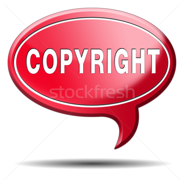 Foto stock: Direitos · autorais · protegido · lei · registrado · marca · registrada · patente