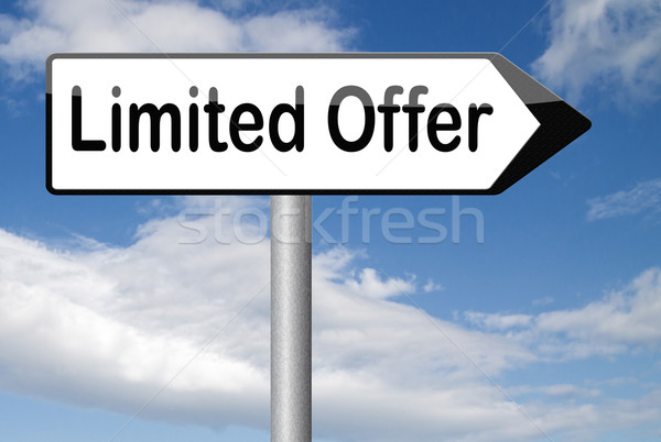 Stock photo: limited offer