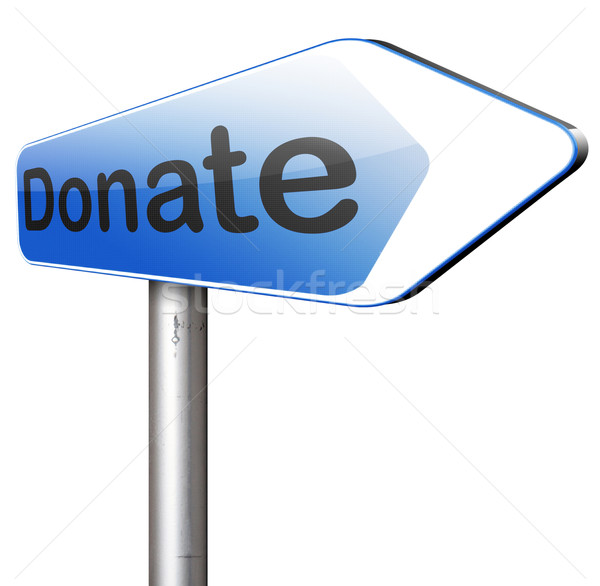 Spenden Nächstenliebe geben Zuwendung helfen Fonds Stock foto © kikkerdirk