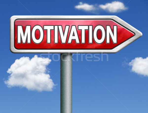motivation road sign arrow Stock photo © kikkerdirk