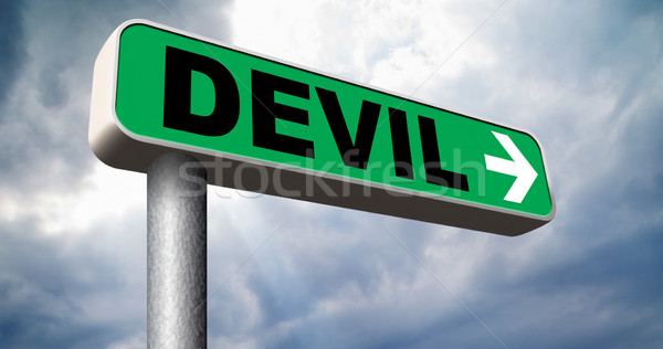 Diable tentation mal satan enfer [[stock_photo]] © kikkerdirk