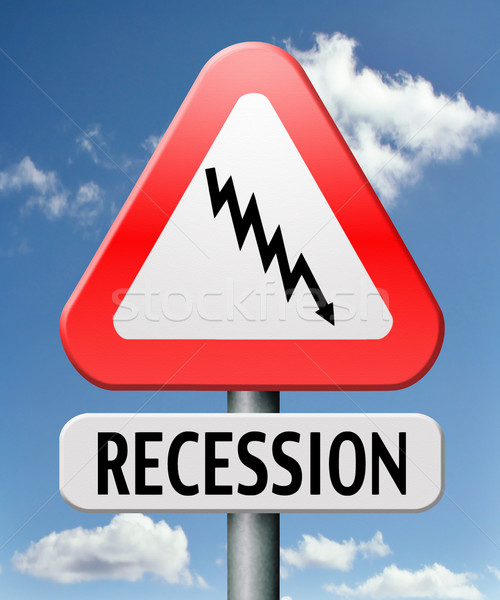 Rezession wirtschaftlichen Bank Krise Gewinn Verlust Stock foto © kikkerdirk