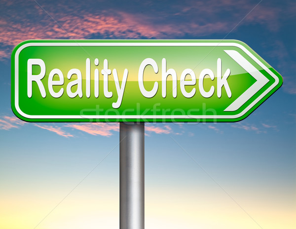 reality check Stock photo © kikkerdirk
