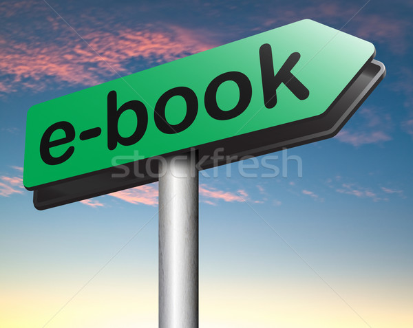 Ebook ler on-line eletrônico livro Foto stock © kikkerdirk