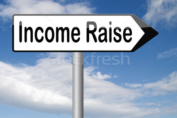 Einkommen Gehalt Wachstum Verhandlung Job Stock foto © kikkerdirk