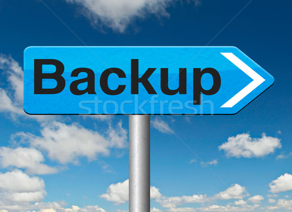 Sauvegarde données logiciels copier nuage disque Photo stock © kikkerdirk