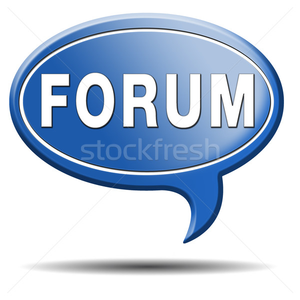 Forum internet site www s'identifier discussion [[stock_photo]] © kikkerdirk