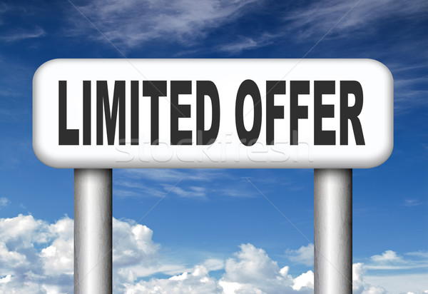 Stock photo: limited offer