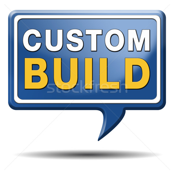 Stock photo: custom build label