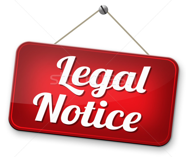 Legal notice Stock photo © kikkerdirk