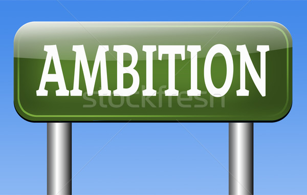 Ambitie droom denk groot ingesteld persoonlijke Stockfoto © kikkerdirk