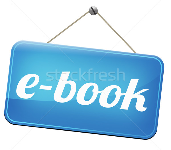 Foto stock: Ebook · descargar · leer · línea · electrónico · libro