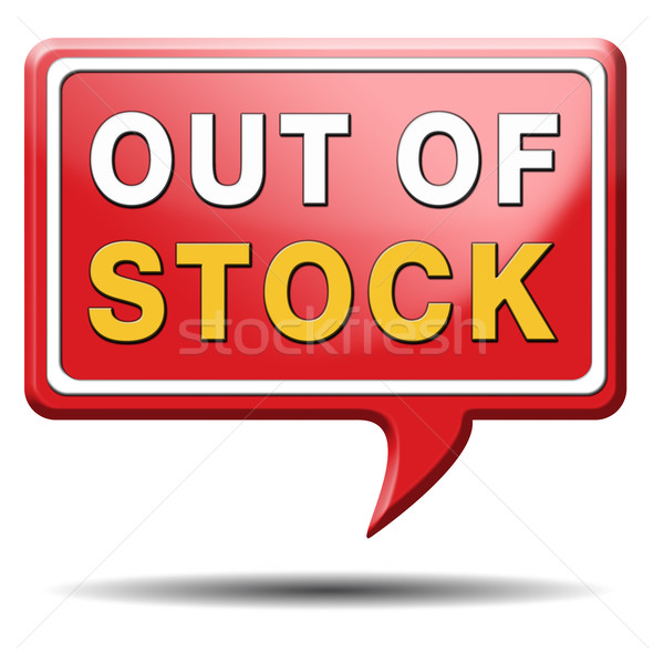 Fuera stock icono signo final Foto stock © kikkerdirk